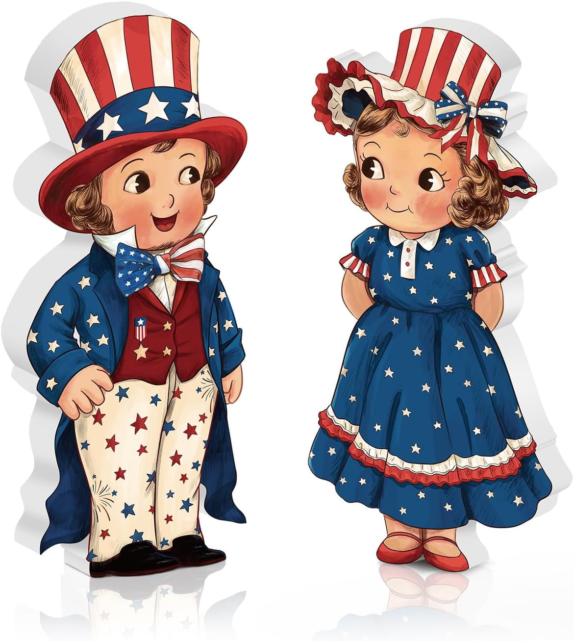 2 Pcs 250 Anniversary Decorations Patriotic Table Decorations 4th of ...