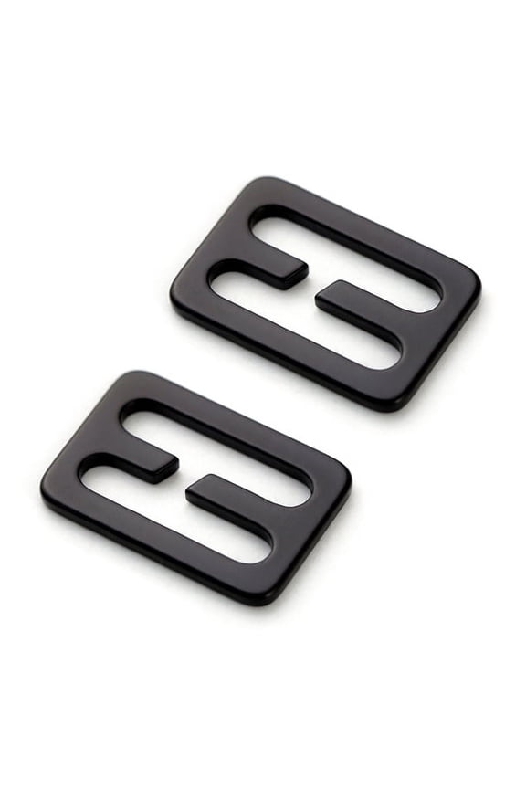 2 Pcs 2cm Metal Slide Buckles,Outdoor backpack straps accessories,Tri-glide Slides Webbing Slide Strap Belt Adjuster