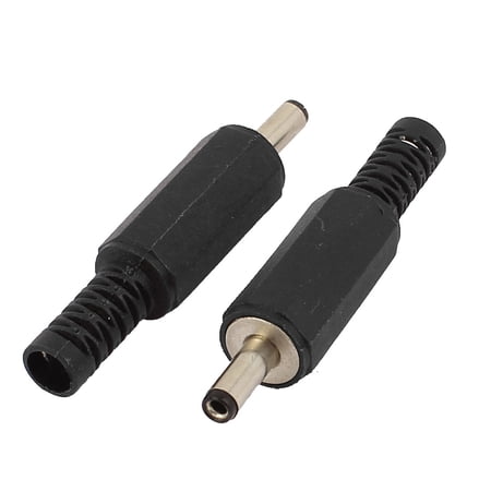 Unique Bargains 2Pcs 3.5mm x 1.3mm DC Power Male Jack Connector for CCTV Camera
