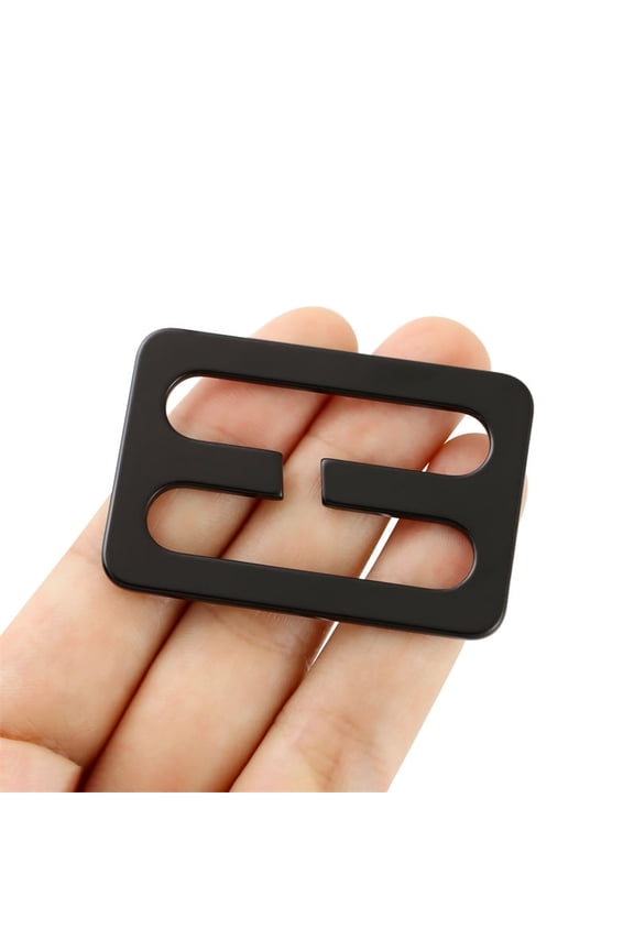 2 Pcs 3.8cm Metal Slide Buckles,Outdoor backpack straps accessories,Tri-glide Slides Webbing Slide Strap Belt Adjuster