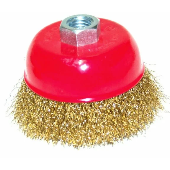 2 Pcs 3" Cup Wire Wheel Brush 5/8" X 11 Npt Arbor Fits Most Angle Grinders