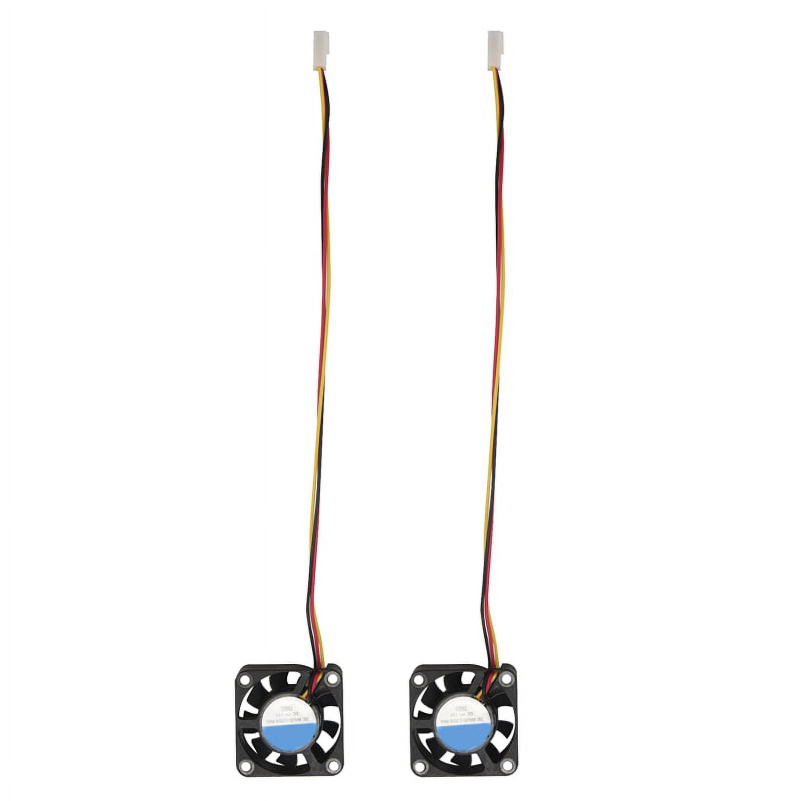 2 Pcs 3 Pin 40mm Square PC Computer Cooling Fan DC 12V Black - Walmart.com