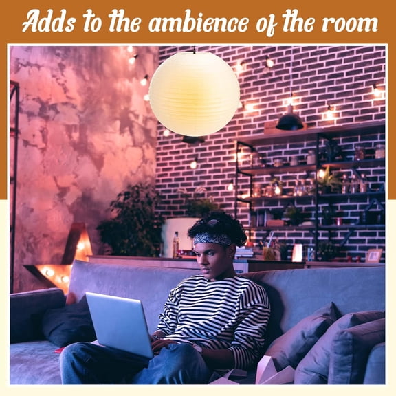 2 Pcs 30 Inch White Paper Lanterns Large Jumbo Round Lantern Lamp Hanging Ball Luminary for Wedding Party Bridal Shower Decoration Anniversary Birthday Classroom Home Ceiling Decorations