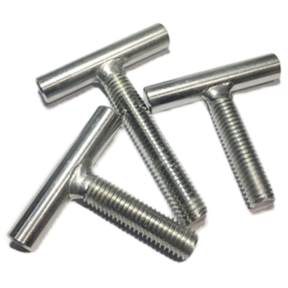 2 Pcs 304 Stainless Steel T-Cylinder Weld Rivets M5x20mm.