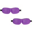 thumbnail image 1 of 2 Pcs 3D Sleeping Eye Masks for Sleeping Eyelash Extensions, Lash Protector Cupped Molded Night Sleep Masks, Soft Silk Lightweight Contoured Masks Eye Cover for Travel, 3.54x9.06 Inch, Purple, 1 of 9