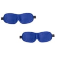 thumbnail image 1 of 2 Pcs 3D Sleeping Eye Masks for Sleeping Eyelash Extensions, Lash Protector Cupped Molded Night Sleep Masks, Soft Silk Lightweight Contoured Masks Eye Cover for Travel, 3.54x9.06 Inch, Blue, 1 of 9