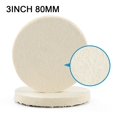 thumbnail image 1 of 2 Pcs 3In 80mm Wool Felt Polishing Wheel Buffing Pads Grinding Discs for Metal, 1 of 11