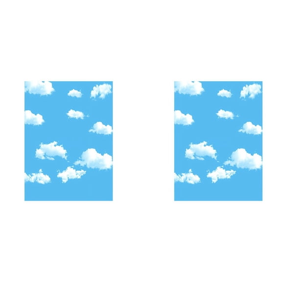 2 Pcs 3X5Ft White Cloud Photography Backdrop Screen Background Studio Props