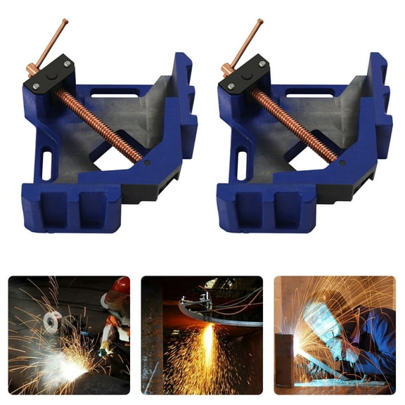 2 Pcs 4" Jaw Welder Welding Molding Angle Corner Clamp Bench Vise Welding 90