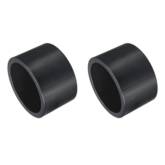 2 Pcs 4" PVC End Cap Fitting, Schedule 80 Furniture Grade Pipe Cap Plug Adapter, Pipe Cover Fittings Sockets for Plumbing Irrigation System & Water Line Framework, Grey