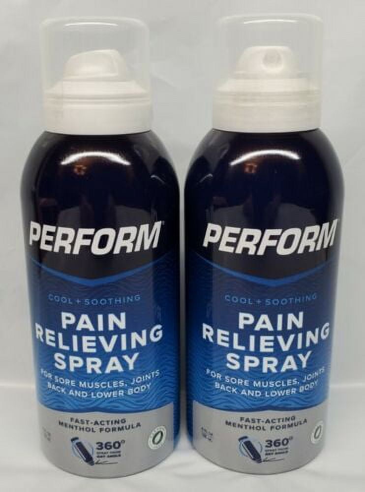 Perform 2 Pcs 4 oz Pain Relieving Spray Muscles Back, Quick Relief