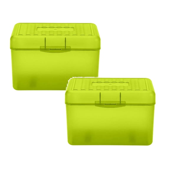 2 Pcs 4"x 6" Index Card Holder Recipe Box Index Card Box Organizer Case Flash Note Card Holder Notecard Box Recipe Organizer for Filling Cards, Notes, Flashcards, Recipes, 5.71"x3.35"x3.54", Yellow