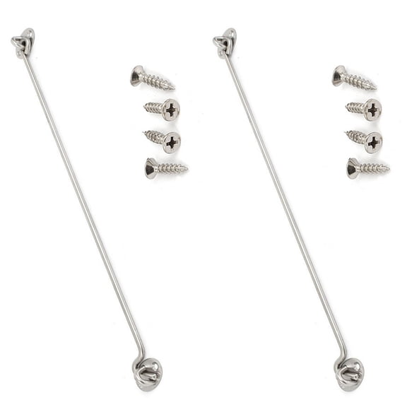 2 Pcs 40.6cm Catch Eye Cabin Hook Shed Gate Door Window Lock Hasp