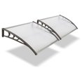 2 Pcs 40" x 32" Door Window Awning Exterior, Polycarbonate Cover Entry