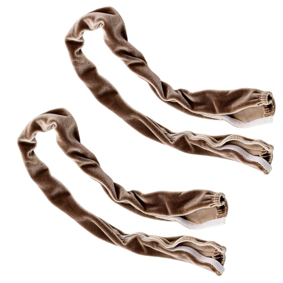 Chandelier Chain Cover Velvet Cord Hider, 2 Pcs 47.2 in Flannelette Wire Cover for Ceiling Light with Hook and Loop, Anti-Rust Noise Reducing Lamp Accessories for Home