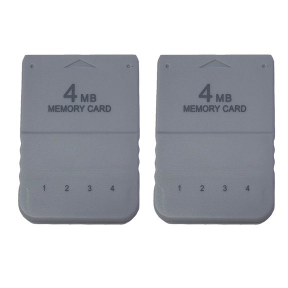 2 Pcs 4MB 4Mega Memory Card For PS1 Game Console Systems Providing Game Saving Performances Gaming Accessories