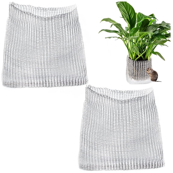 2 Pcs 5 Gallon Root Guard Gopher Proof Wire Basket,Plant Root Guard Baskets,Mole and Vole Mesh Wire Baskets,Underground Stainless Steel Wire for Plants Root Protection