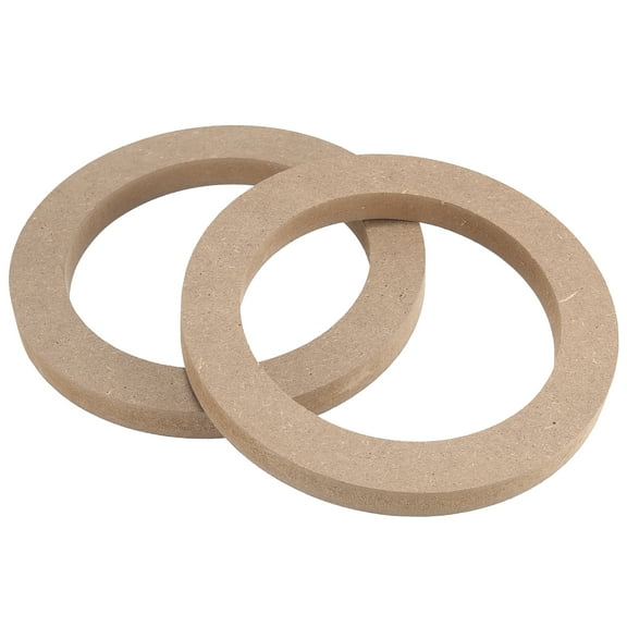 2 Pcs 5" Universal Wooden Car Speaker Subwoofer Mounting Spacer Rings Adapter Bracket Holder Plate