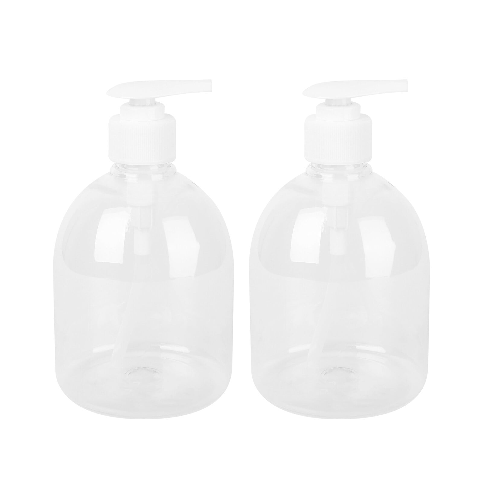 2 Pcs 500 ML Plastic Pump Bottle Dispenser Hand Lotion Soap Dispensers