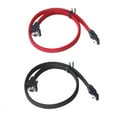 thumbnail image 1 of 2 Pcs 50CM 3.0 III SATA3 7Pin Data Cable Right Angle 6Gb/S SSD Cables HDD Hard Disk Data Cord with Nylon Sleeved, Red & Black,2 * SATA3 7pin Data Cable,Red & Black, 1 of 7