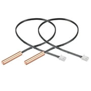 2 Pcs 5K NTC Thermistor Probe 15.7 Inch Copper Temperature Temp Sensor