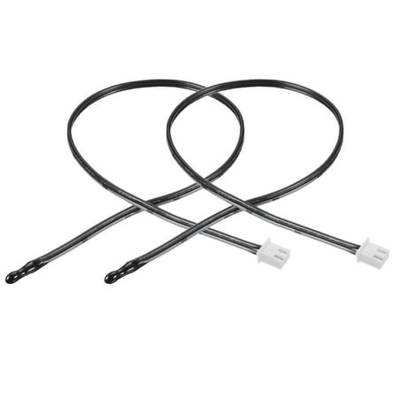 2 Pcs 5K NTC Thermistor Probe 15.7" Temperature Sensor for Air Conditioner