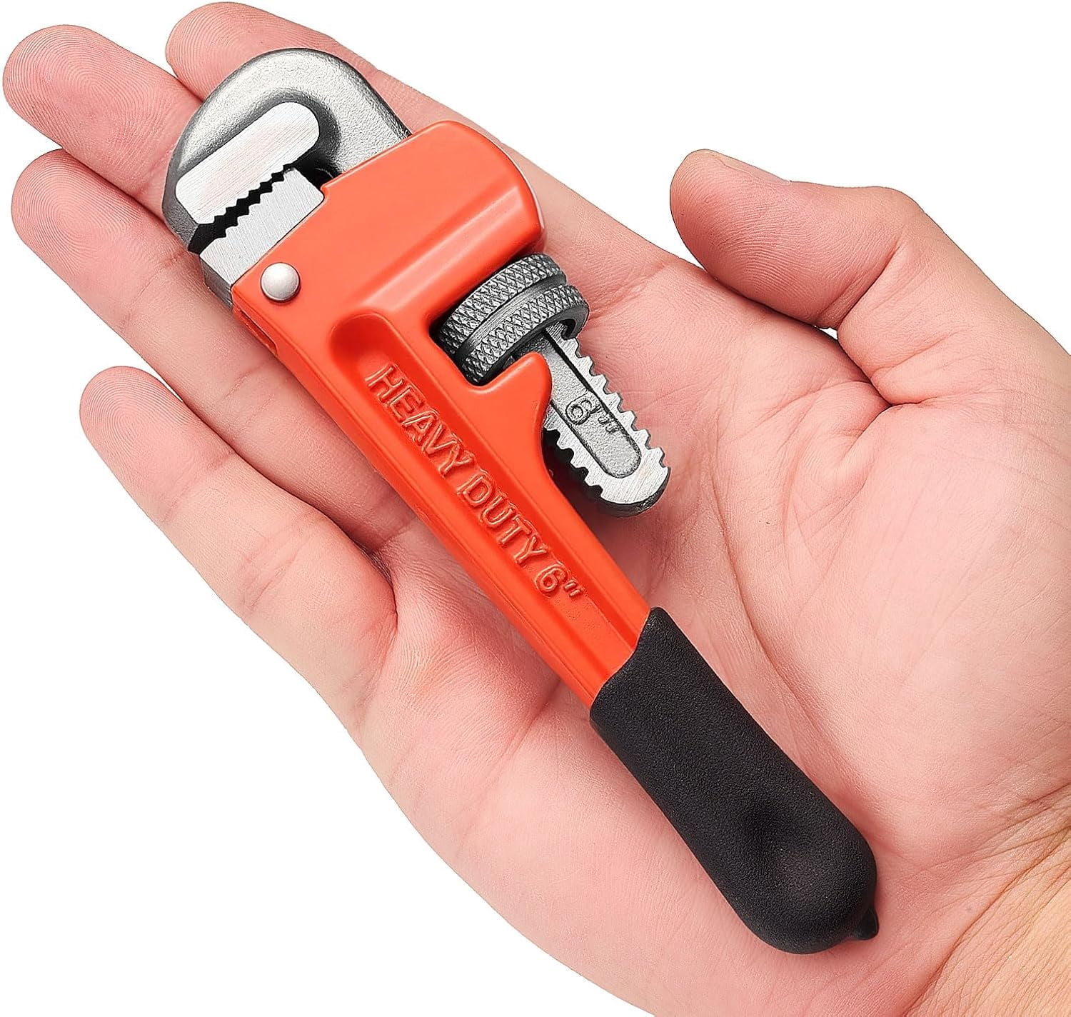 2 Pcs Heavy Duty Adjustable Pipe Wrench - Mini Straight Plumbing Tool ...