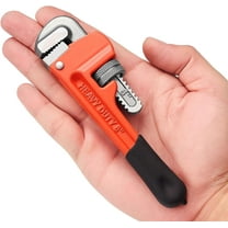 2 Pcs Heavy Duty Adjustable Pipe Wrench - Mini Straight Plumbing Tool for Tight Spaces & DIY Repairs
