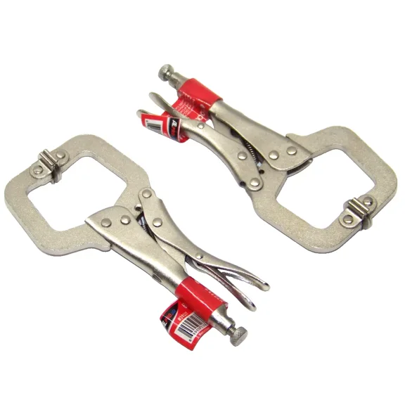 2 Pcs 6" Locking C Clamp With Swivel Pad | Welding Locking Pliers Clamp Tools