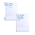thumbnail image 1 of 2 Pcs 6-Ring Spiral Notebook B5 Loose-leaf Notebook Refillable Notebook Thick Plastic Hardcover Detachable Notebook Ruled 60 Sheets/120 Pages Journals for Notes, 9.84x7.01 Inch, White, 1 of 9