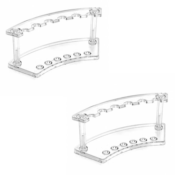 2 Pcs 6-Slots Pen Holder Vertical Pencil Holder Desk Organisers Pen Display Stand Eyebrow Pen Stand Desk Accessories