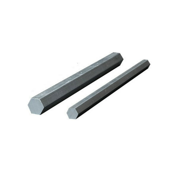 2 Pcs 6063 Aluminum Hexagonal Rods, 20mm across sides, 500mm in length.