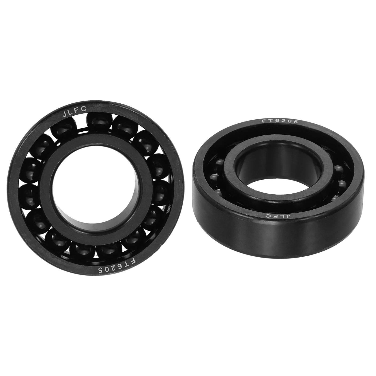 2 Pcs 6205 Deep-Groove Ball Bearings, 24.8x52x15mm Double Metal Shields Precision High-Temperature-Resistant Chrome Steel Bearings for Rolling Mills Ovens Gearboxes