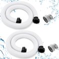 2 Pcs 63'' x 1.5'' Pool Hoses for Above Ground Pools with 2 Type B Hose
