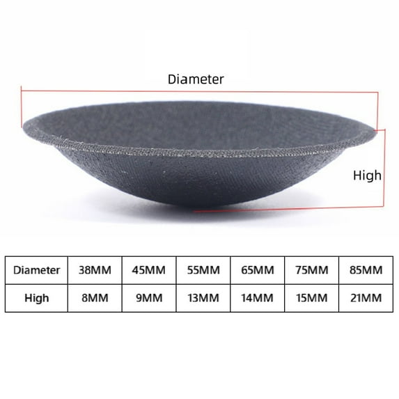 2 Pcs 65mm Audio Woofer Speaker Cap Dust Cap Dome Cover Replacement Accessorie