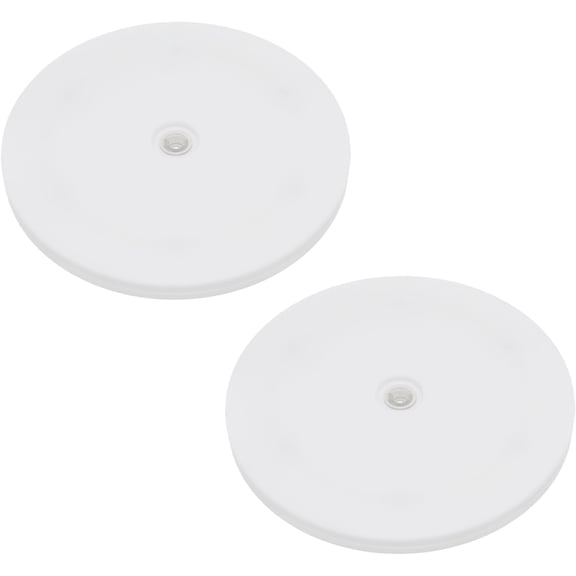 2 Pcs 7 Inch White High Density Acrylic Lazy Susan Turntable Bearings Cabinet Storage Organization Smooth Swivel Action