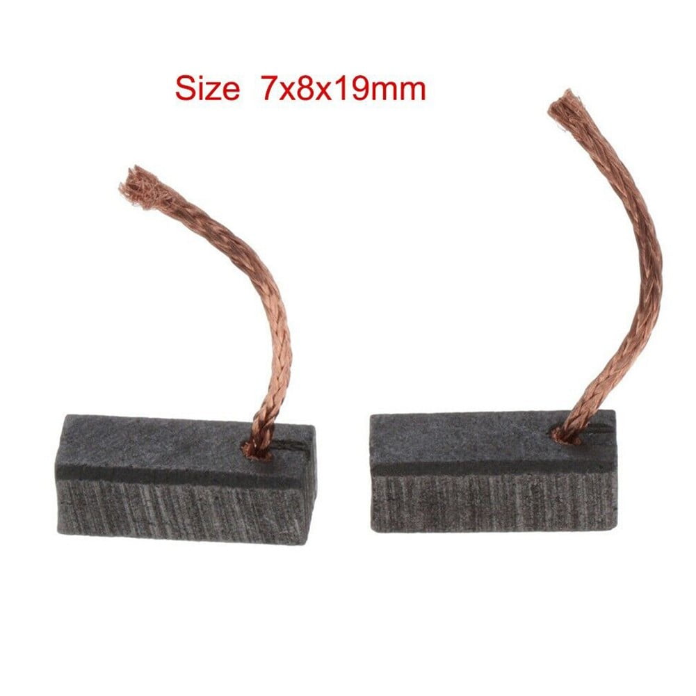 2 Pcs 7x8x19mm Motor Carbon Brushes Graphite Copper Carbon Brushes for