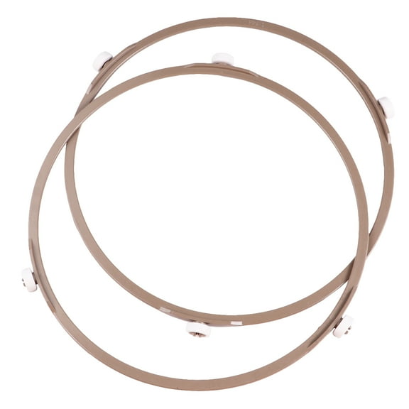 2 Pcs 8.7 Inch Microwave Turntable Ring,Rotating Ring Roller,Microwave Oven Tray Support,Middle Glass Plate Tray Support Holder,Replacement Inner Ring