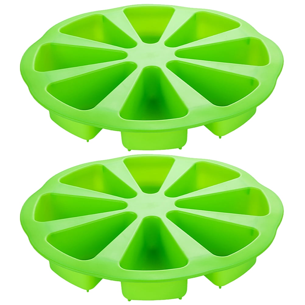 2 Pcs 8 Divider Baking Pan Roasting Pan Chocolate Silicone Molds Ice Cube Silicone Molds