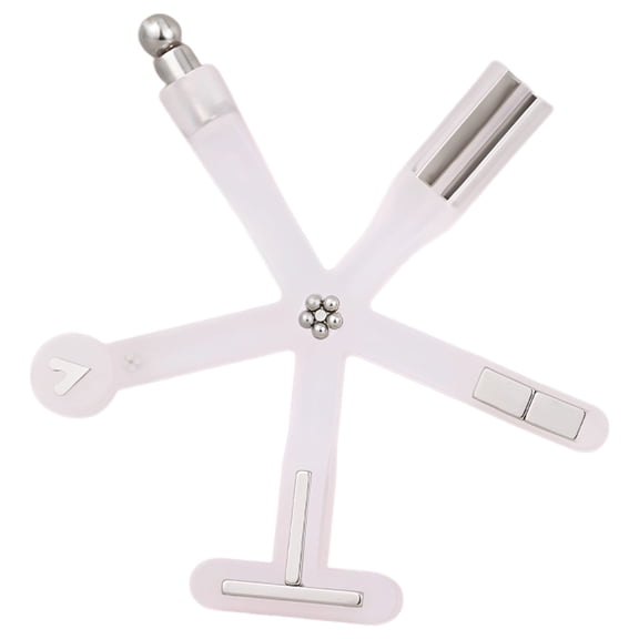 2 Pcs 8-in-1 Cat Eye Nail Art Metal-gripping Kit, Powerful Starfish Self-adhering Stone Tool for Gel Polish, Multi-functional Design Magic Wand for French Cross Wave Pattern