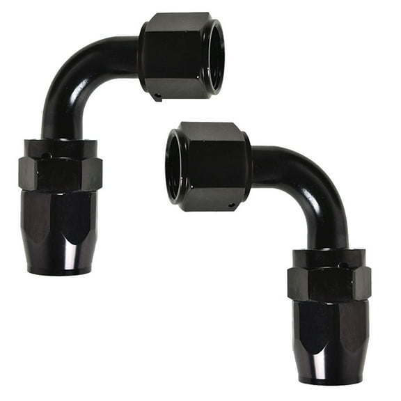 2 Pcs 8AN 90 Degree Swivel Oil Fuel Air Gas Line Hose End Fitting Elbow