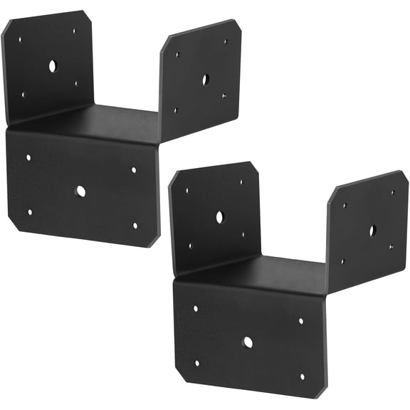 2 Pcs 8x8 Post Caps Tie Bracket, Pergola Brackets for Post to Beam, 11 Gauge
