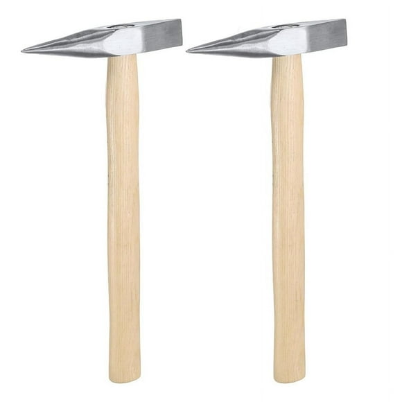 2 Pcs 9 Oz Welding Chipping Hammer Steel -Hammer Electrician'S Hammer with Wooden Handle for Removing Repairing