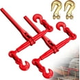 2 Pcs 9200lbs Capacity 3/8" 1/2" Heavy Duty Chain Load Binder
