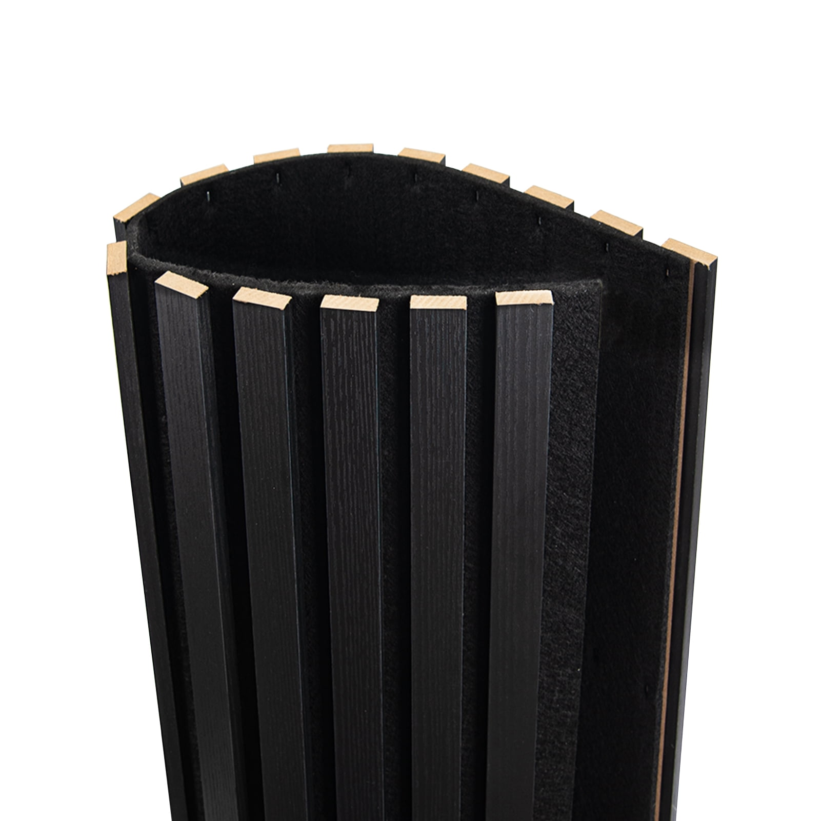 2 Pcs 95.3'' x 23.8'' 3D Slat Wall Paneling,Sound Absorbing Wall Panls for Living Room,Curved Wall Décor(30.9 sq.ft./Case)