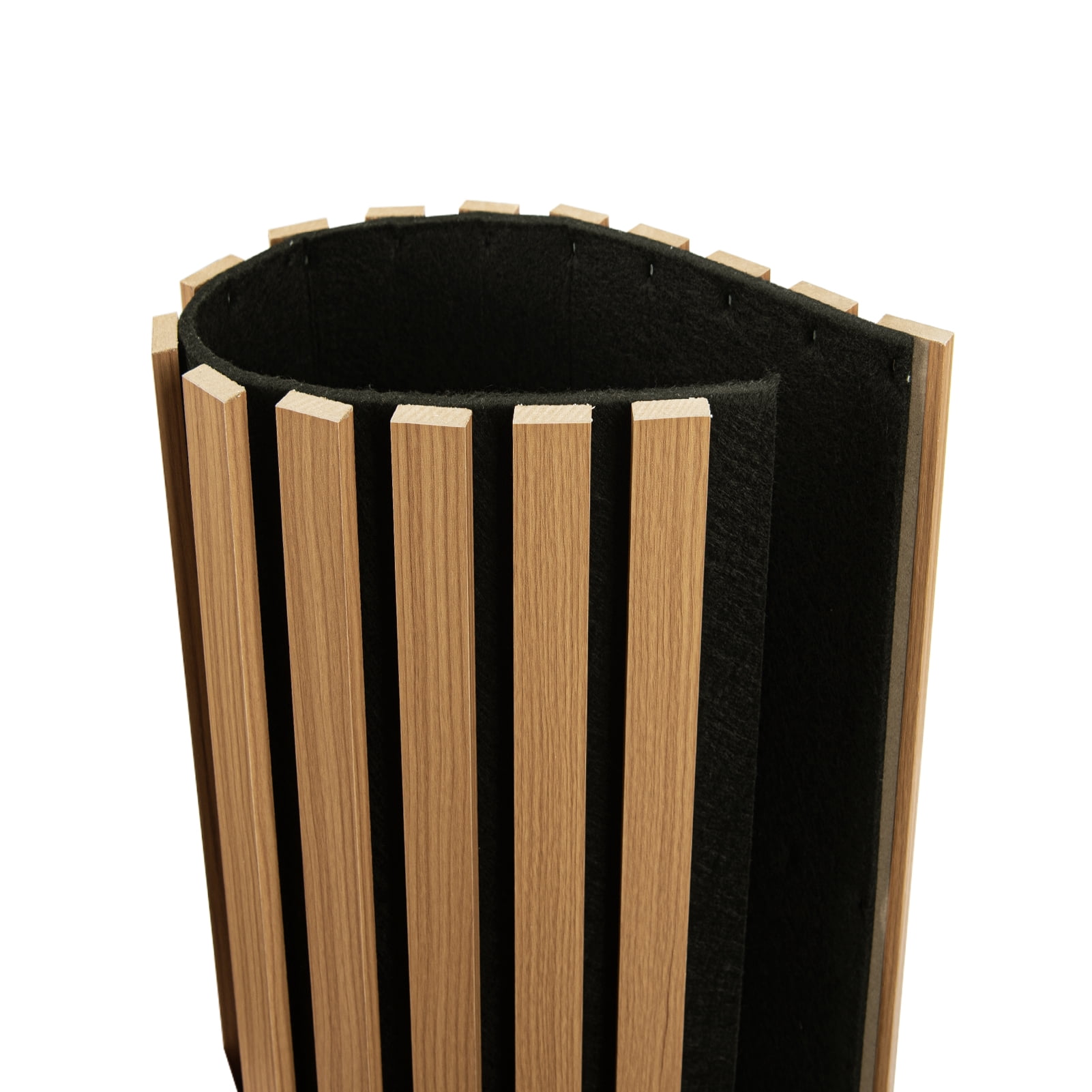 2 Pcs 95.3'' x 23.8'' 3D Slat Wall Paneling,Sound Absorbing Wall Panls for Living Room,Curved Wall Décor(30.9 sq.ft./Case)
