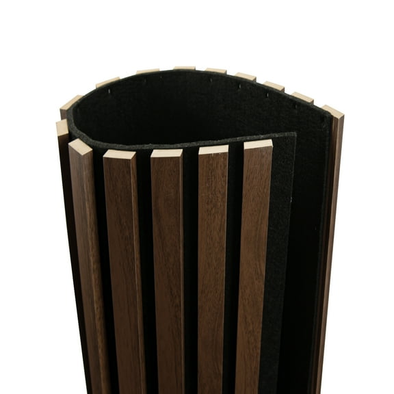 2 Pcs 95.3'' x 23.8'' 3D Slat Wall Paneling,Sound Absorbing Wall Panls for Living Room,Curved Wall Décor(30.9 sq.ft./Case)