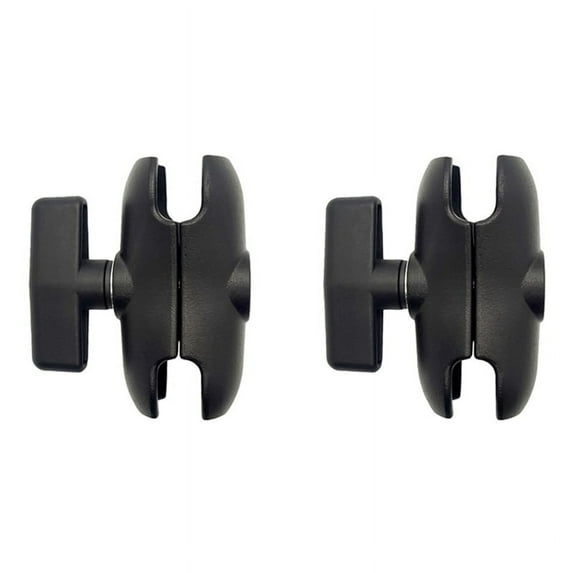 2 Pcs 9CM Length Aluminium Alloy Double Socket Arm for RAM with 1.5 Inch Ball Base Mount Motorcycle Camera Extension Arm