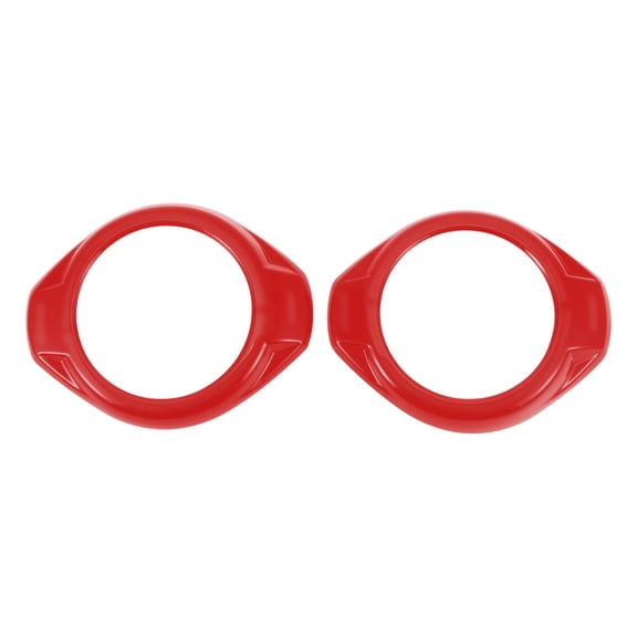 2 Pcs A Pillar Speaker Ring Cover Trim for Jeep Wrangler JK JKU 2 Door 4 Door 2015-2017 Window A Pillar Front Horn Speaker Cover ABS Red
