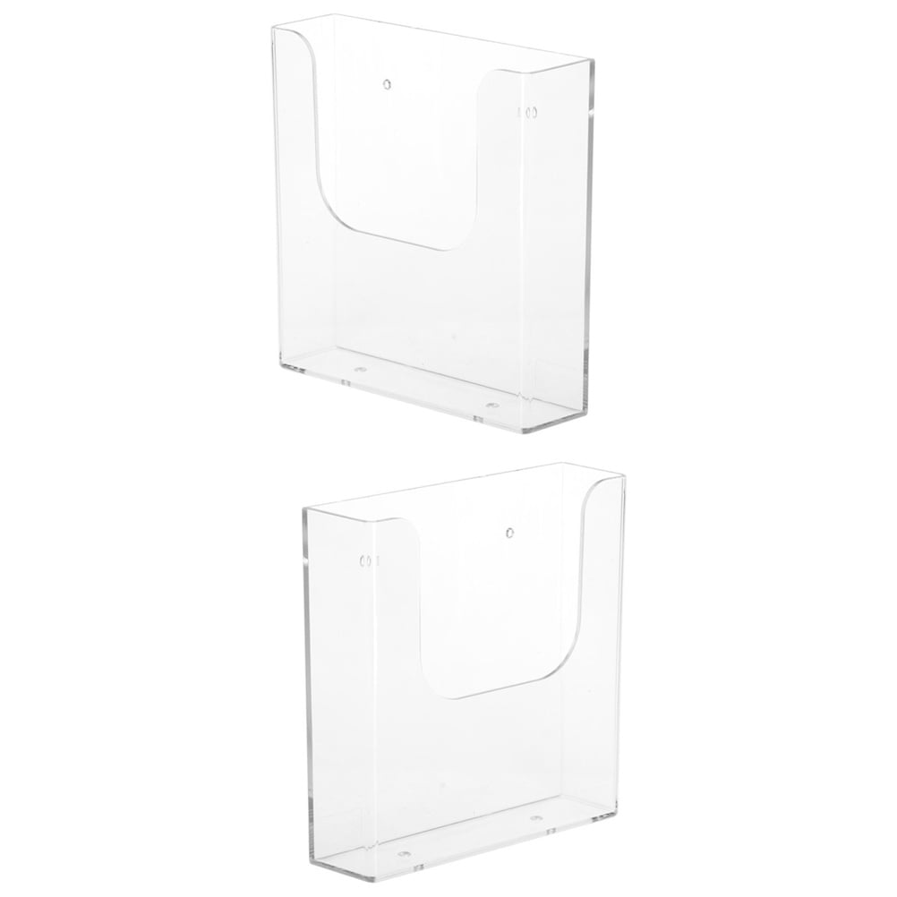 2 Pcs A5 Display Catalog Rack Document Stand Book Office Organizing